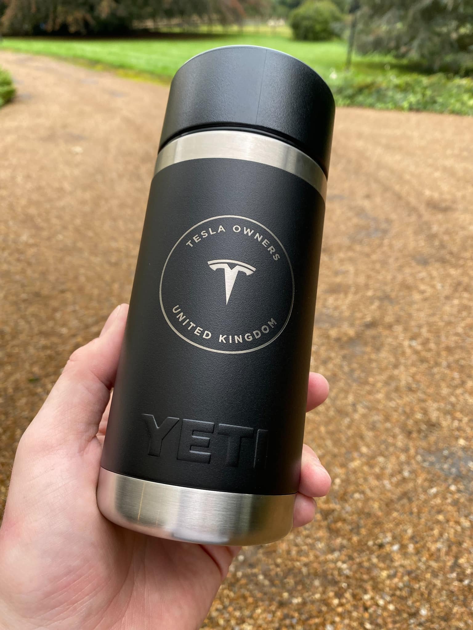 Tesla Owners Club of Alberta XP8400S Silver Stainless Travel Mug