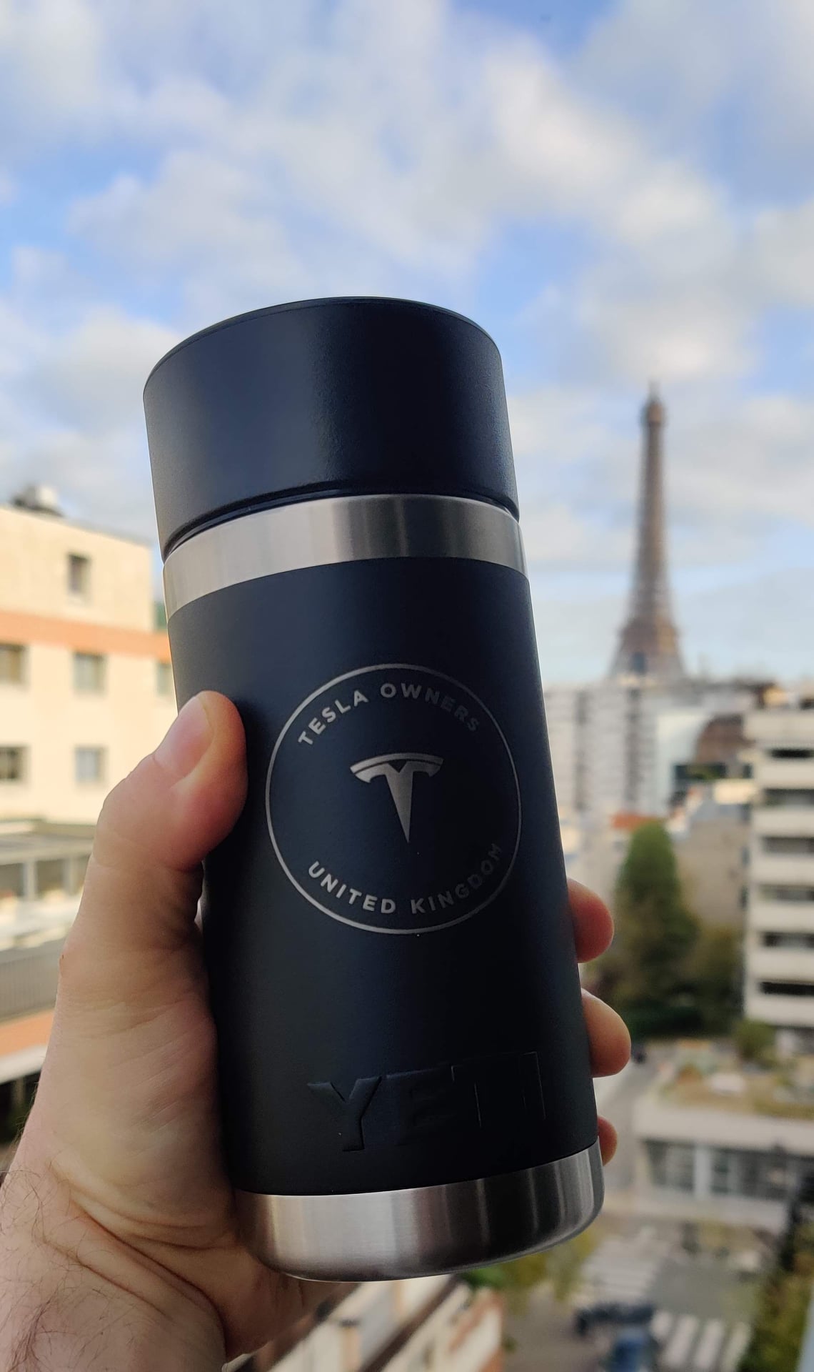 Tesla Owners Club of Alberta XP8400S Silver Stainless Travel Mug